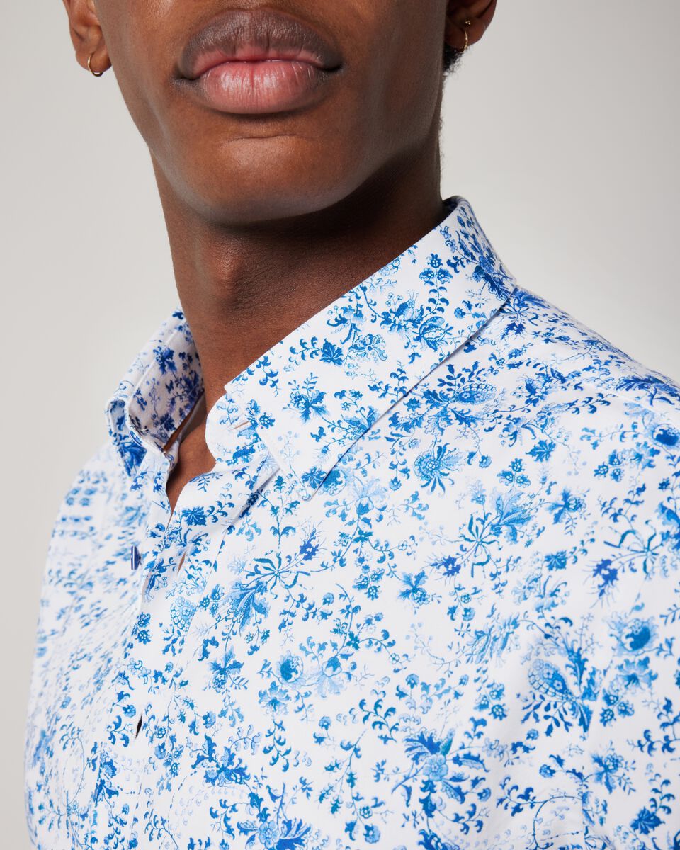 Regular Short Sleeve Floral Shirt 